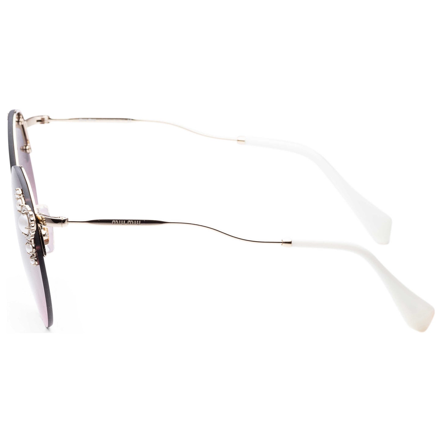 Left view of Miu Miu Fashion Women's Sunglasses MU52TS-VW714660