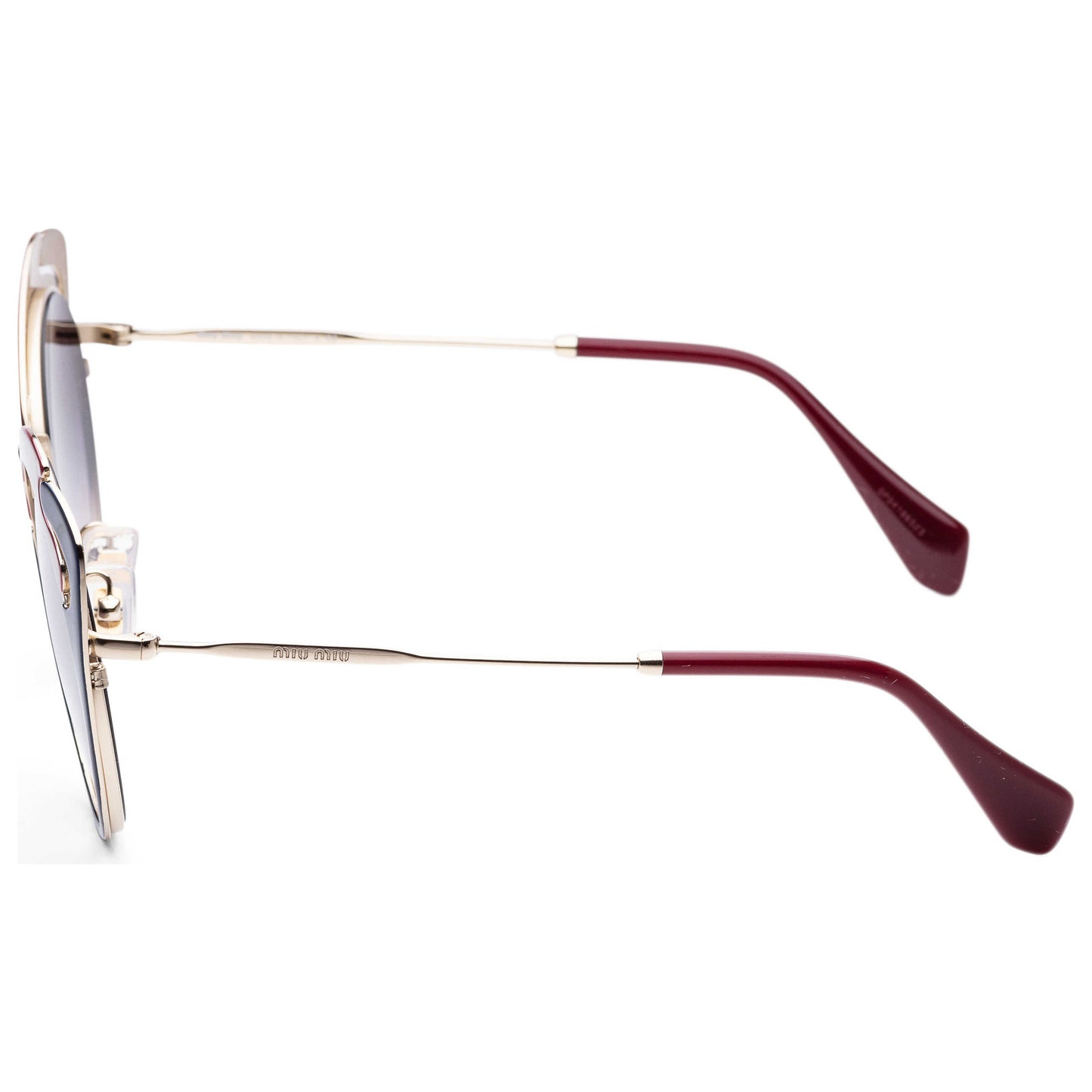 Left view of Miu Miu Fashion Women's Sunglasses MU57TS-HB5GR054