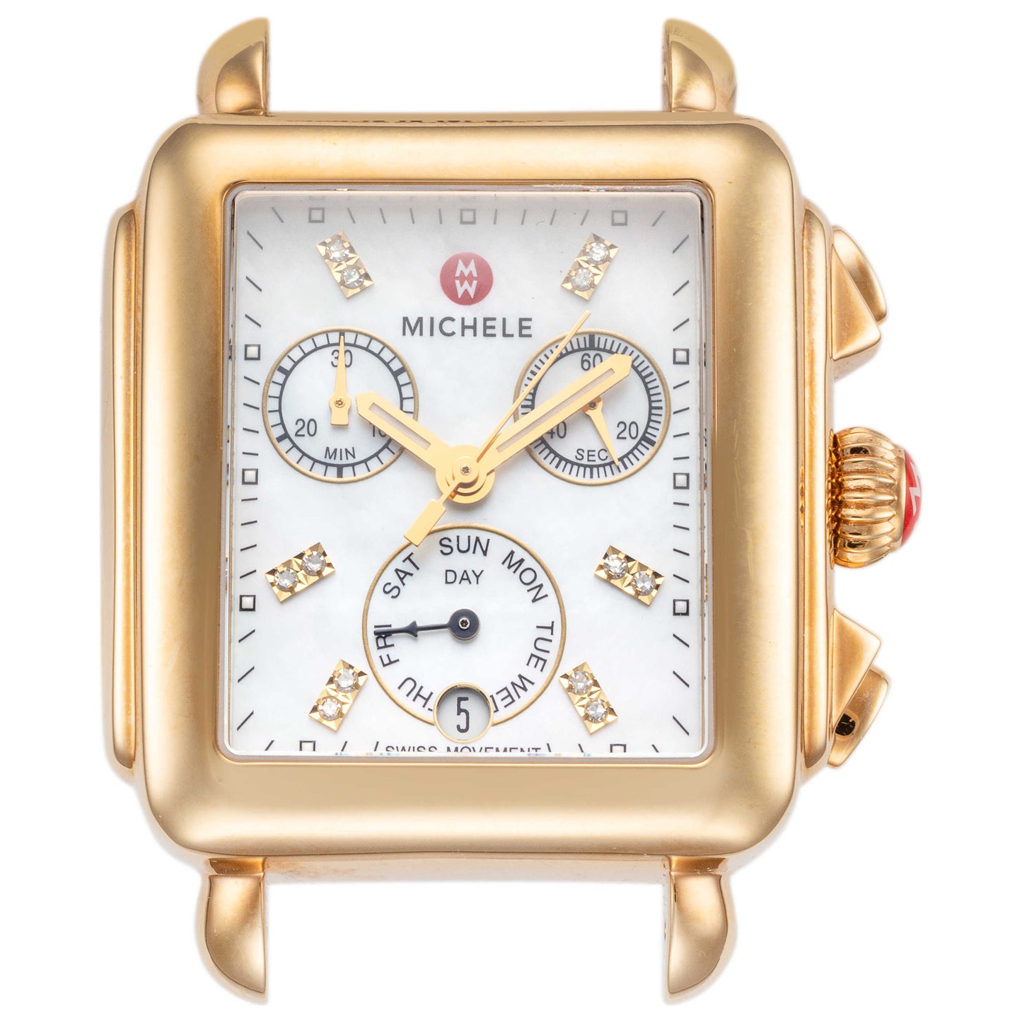 Front view of Michele Deco Women's Quartz Watch MW06P00A9046