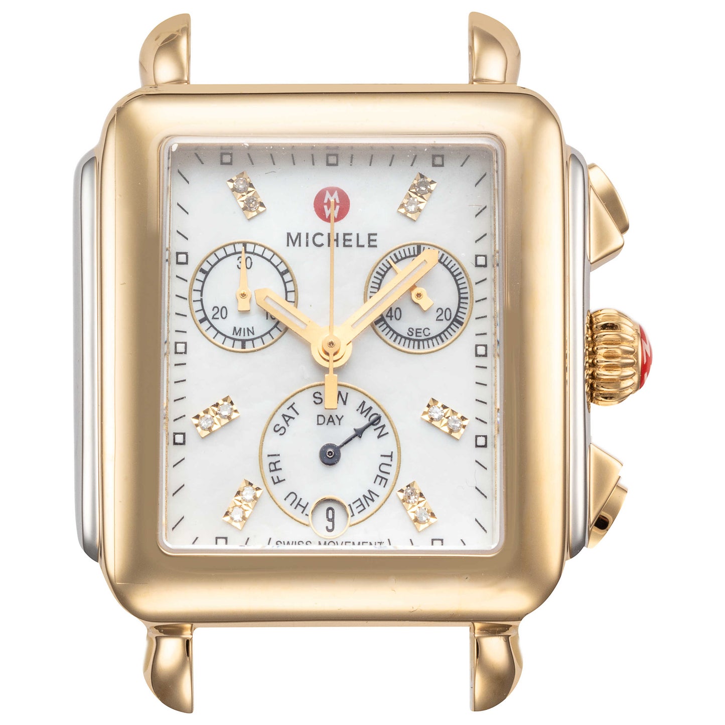 Front view of Michele Deco Women's Quartz Watch MW06P00C9046