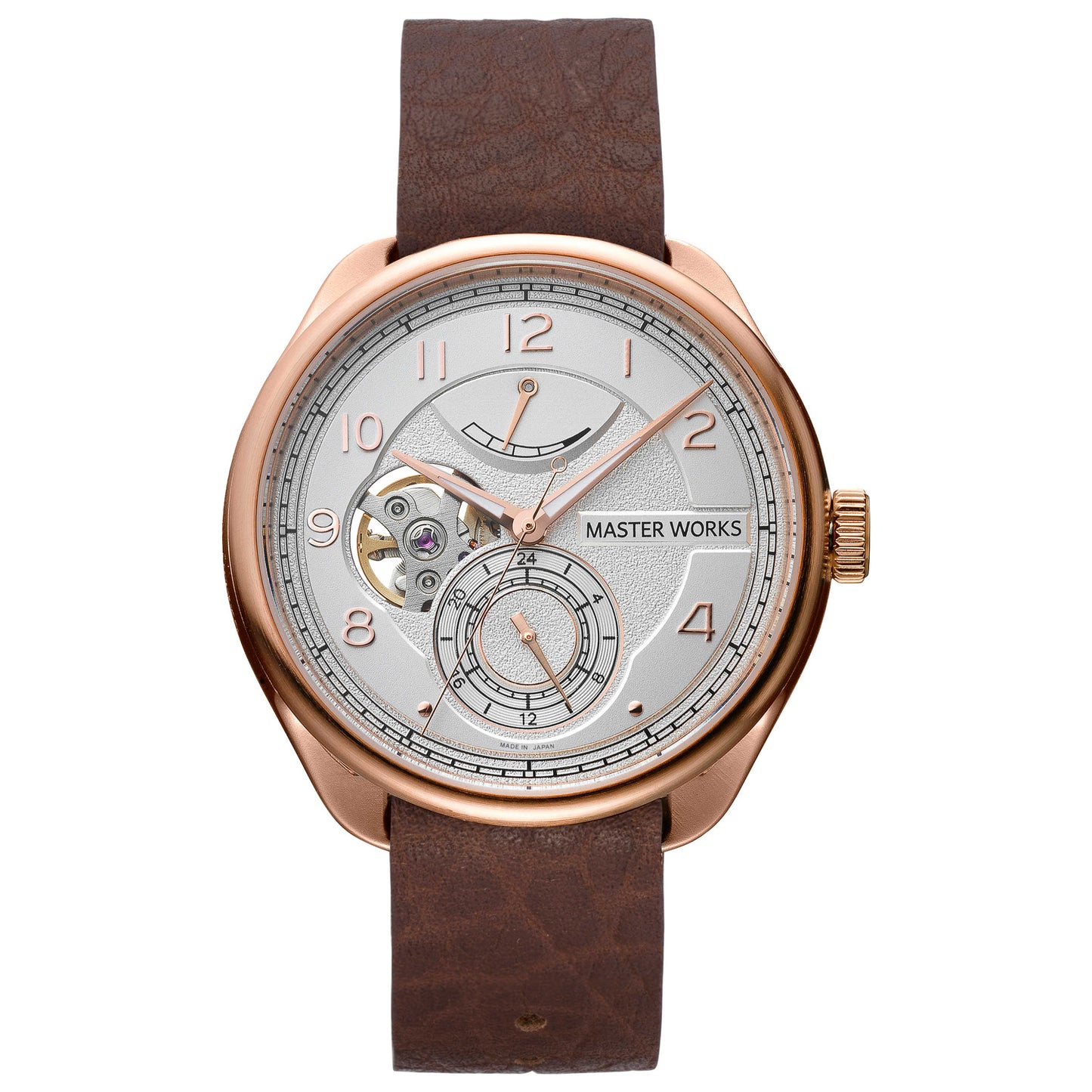 Front view of Master Works Mechanical Men's Automatic Watch MW18ROEDDBO0