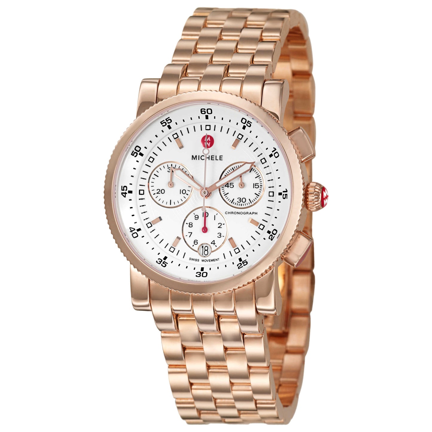 Front view of Michele Sport Sail Women's Swiss Quartz (Battery-Powered) Watch MWW01C000064