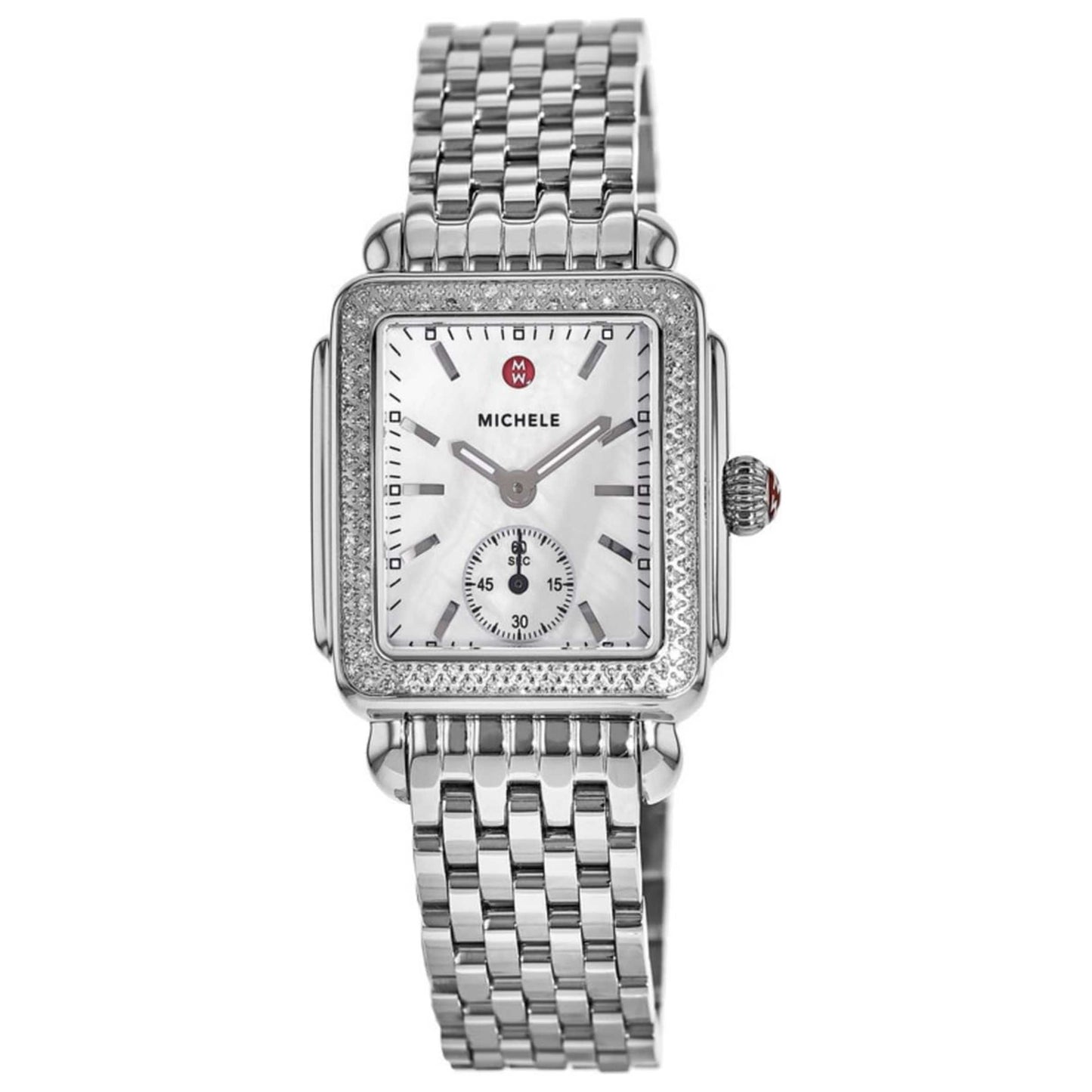 Front view of Michele Deco Women's Quartz Watch MWW06V000001