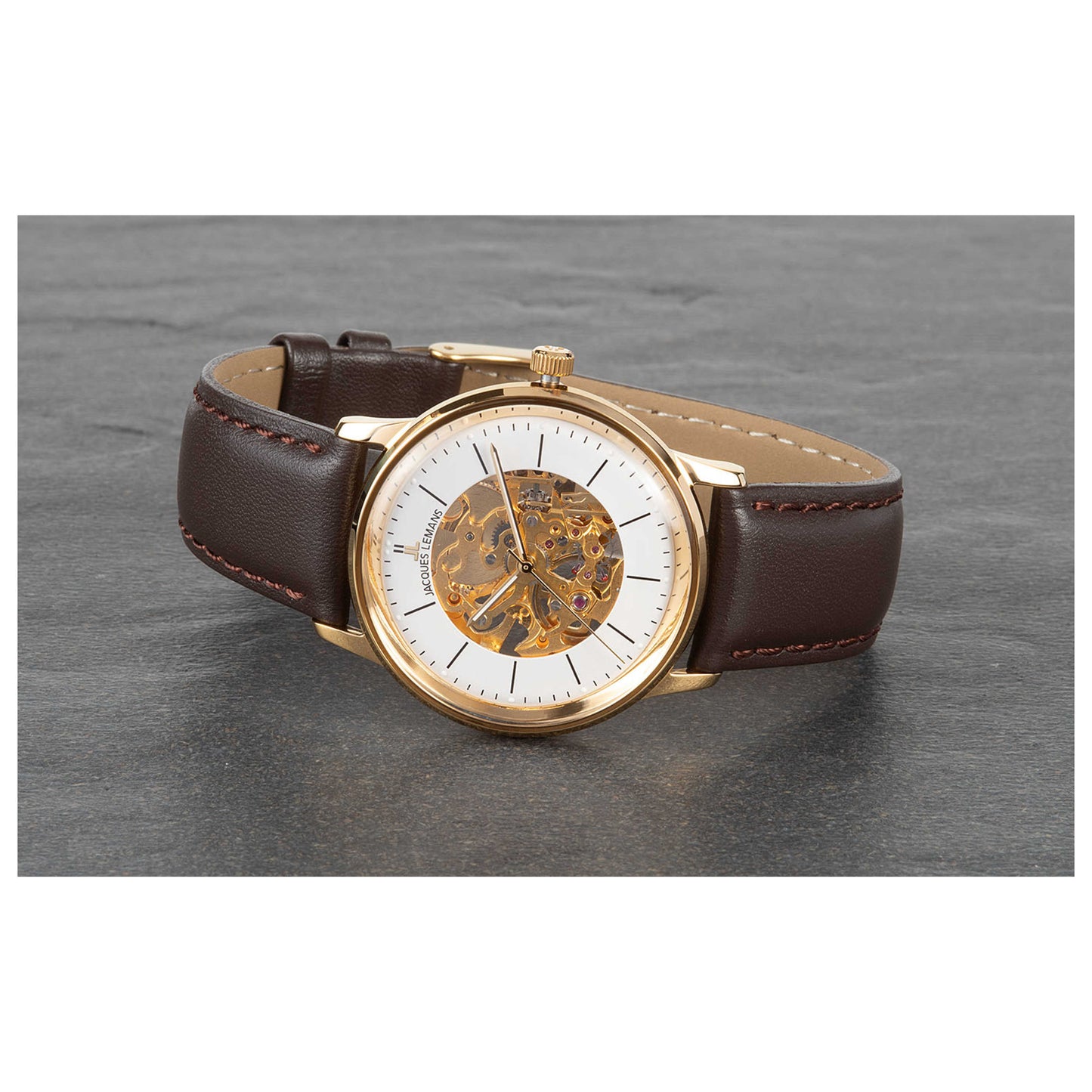 Jacques Lemans Retro Unisex Manual-Wind Watch N-207ZB - Image #5