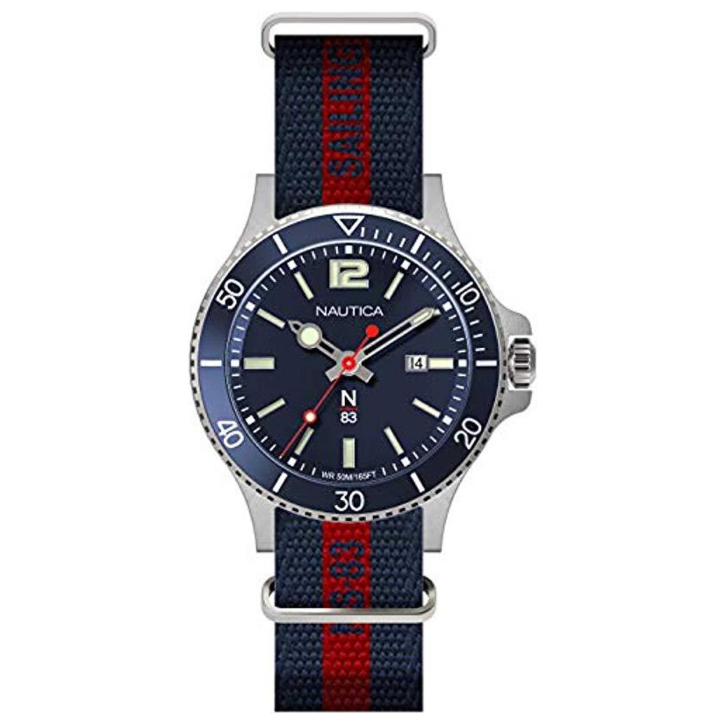 Front view of Nautica N83 Accra Beach Men's Quartz Watch NAPABS901