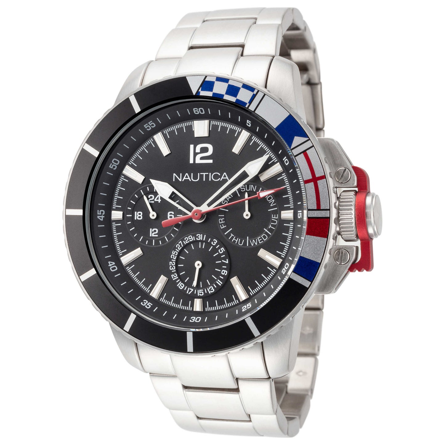 Front view of Nautica Bay Ho Men's Quartz Watch NAPBHP908