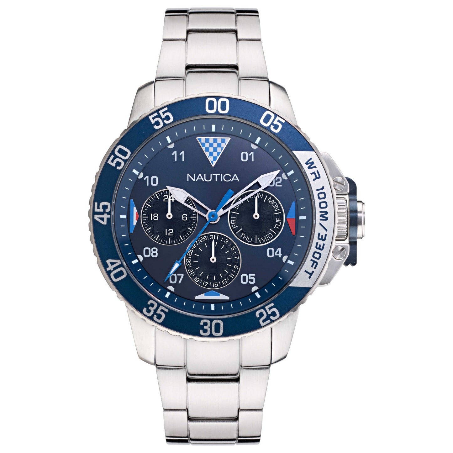 Front view of Nautica Bay Ho Men's Quartz Watch NAPBHS014