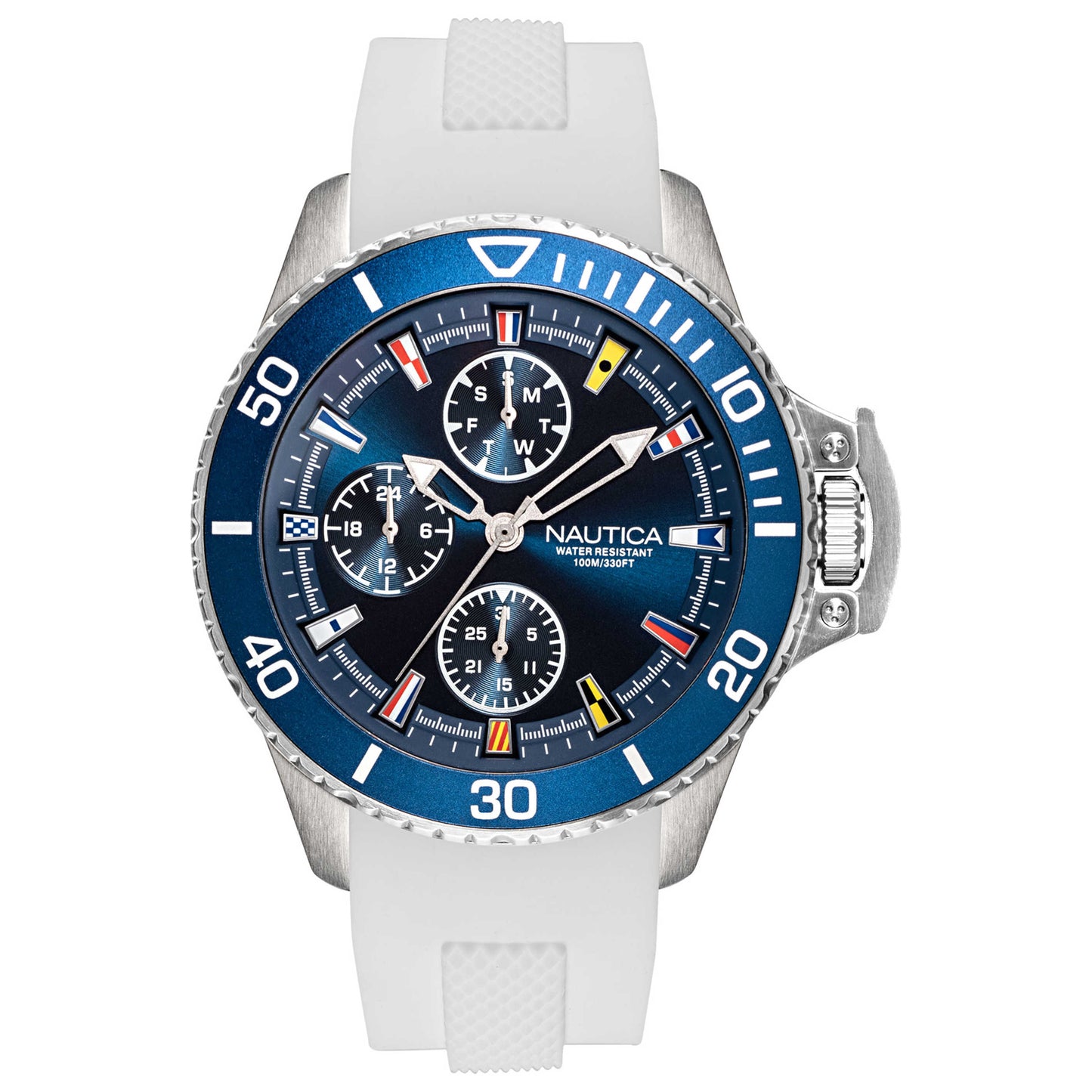 Front view of Nautica Bayside Men's Quartz Watch NAPBSP902