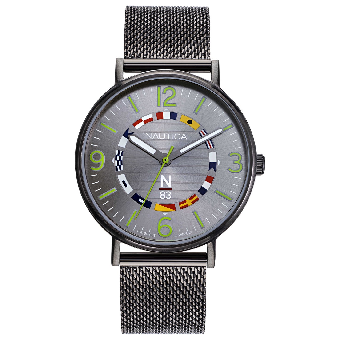 Front view of Nautica Wave Garden Men's Quartz Watch NAPWGS906