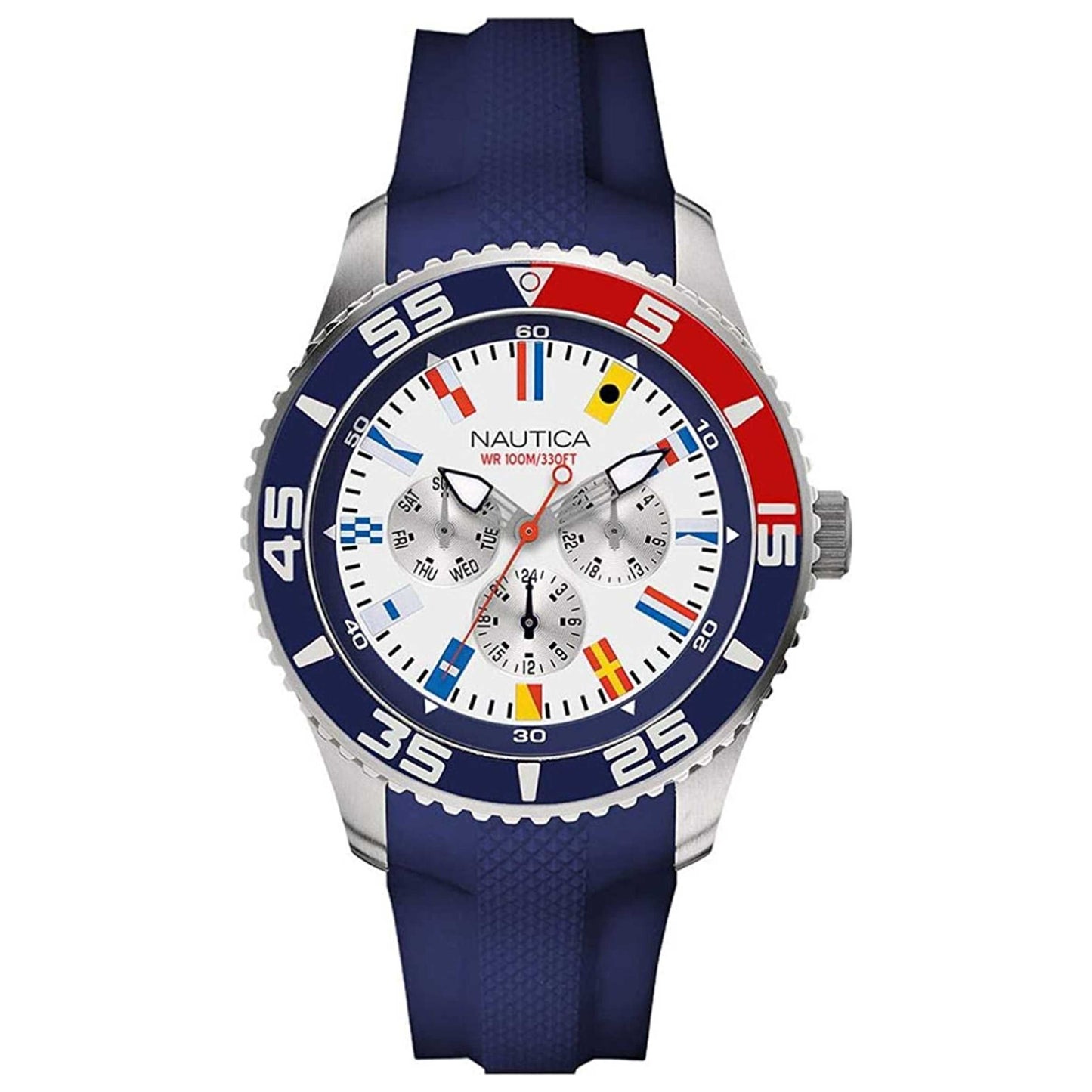 Front view of Nautica Classic Men's Quartz Watch NAPWHC005