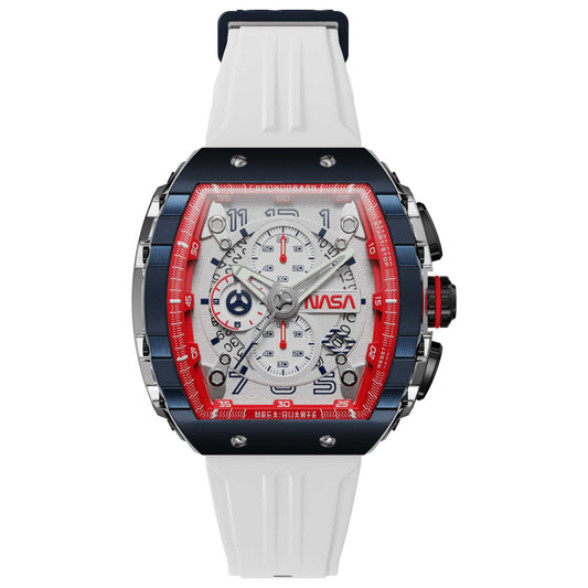 Front view of Nubeo Magellan Men's Quartz Watch NB-6024-NAS-02