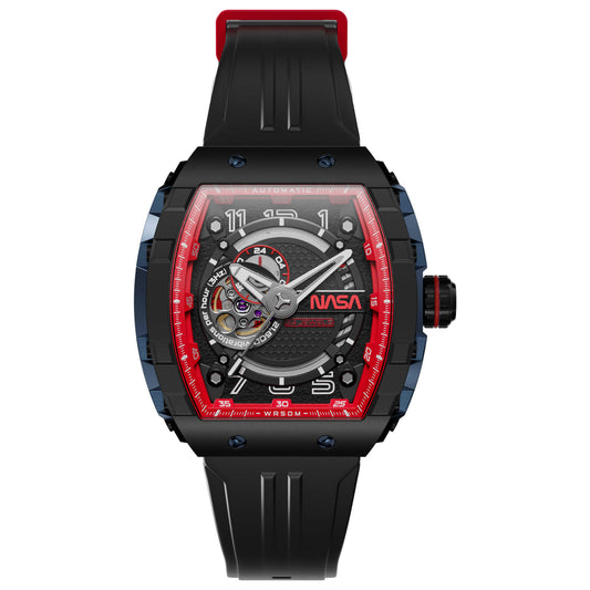 Front view of Nubeo Magellan Men's Automatic Watch NB-6047-NAS-03