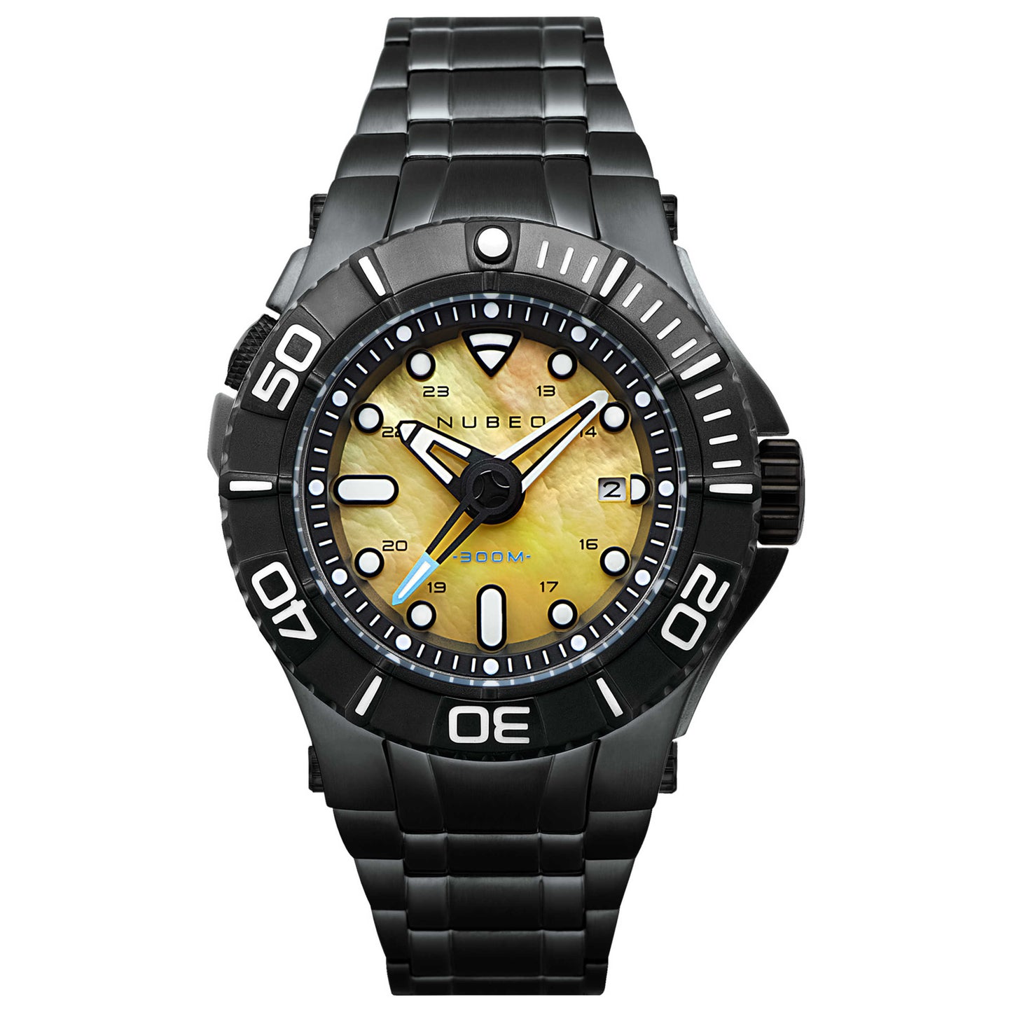 Front view of Nubeo Manta Midsize Men's Automatic Watch NB-6059-77