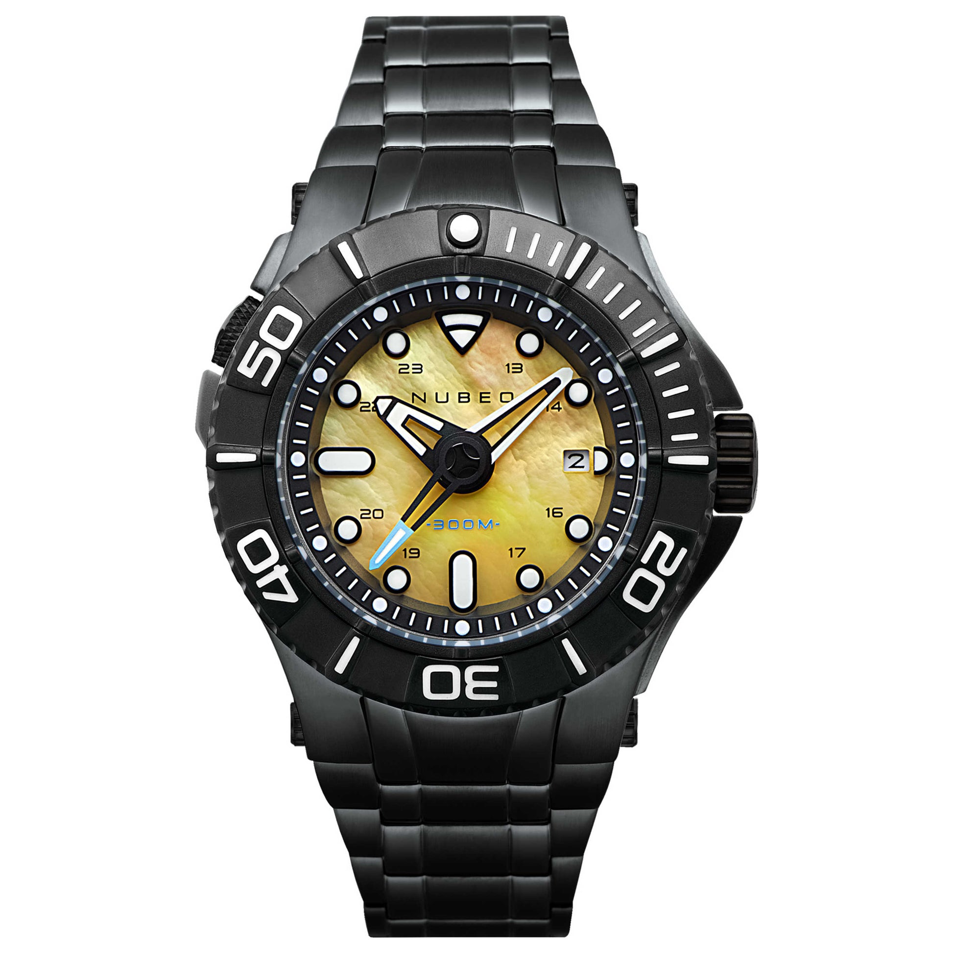 Front view of Nubeo Manta Midsize Men's Automatic Watch NB-6059-77