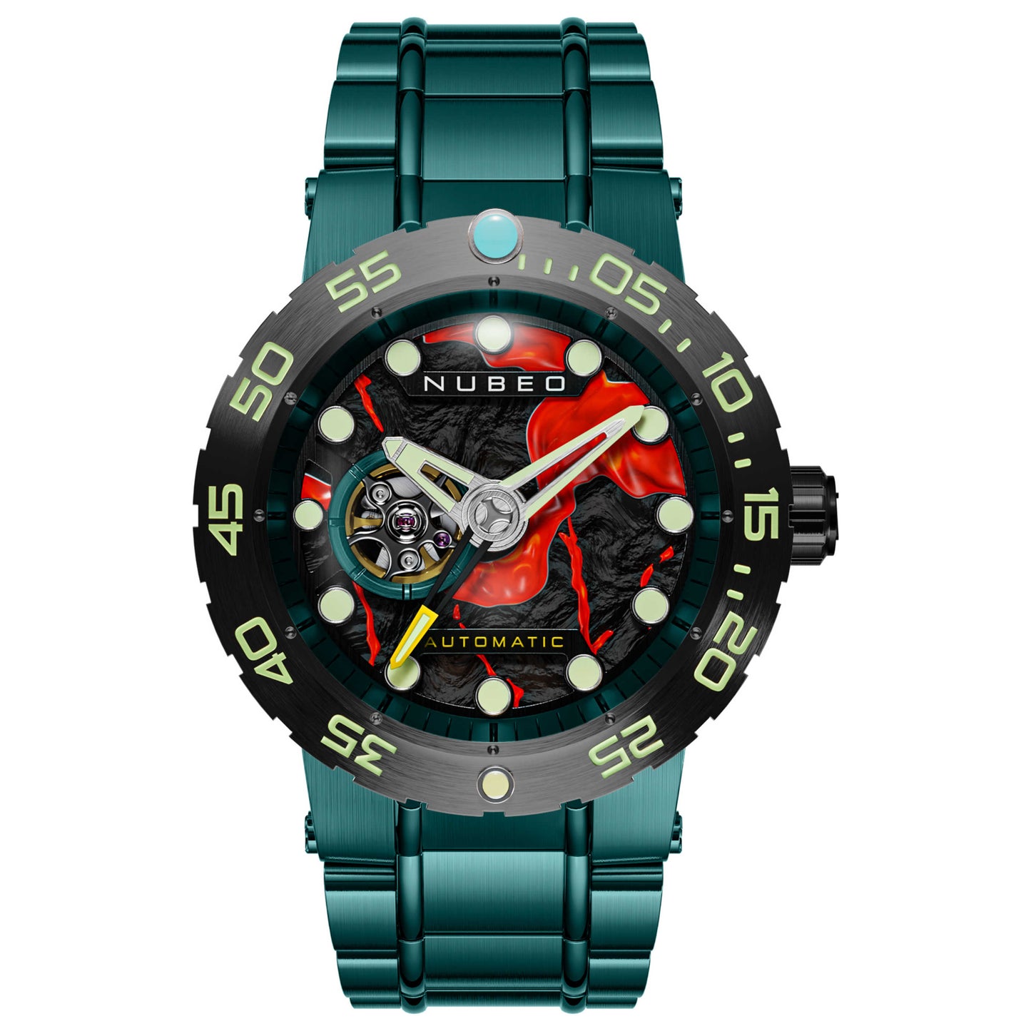 Front view of Nubeo Opportunity Men's Automatic Watch NB-6086-33