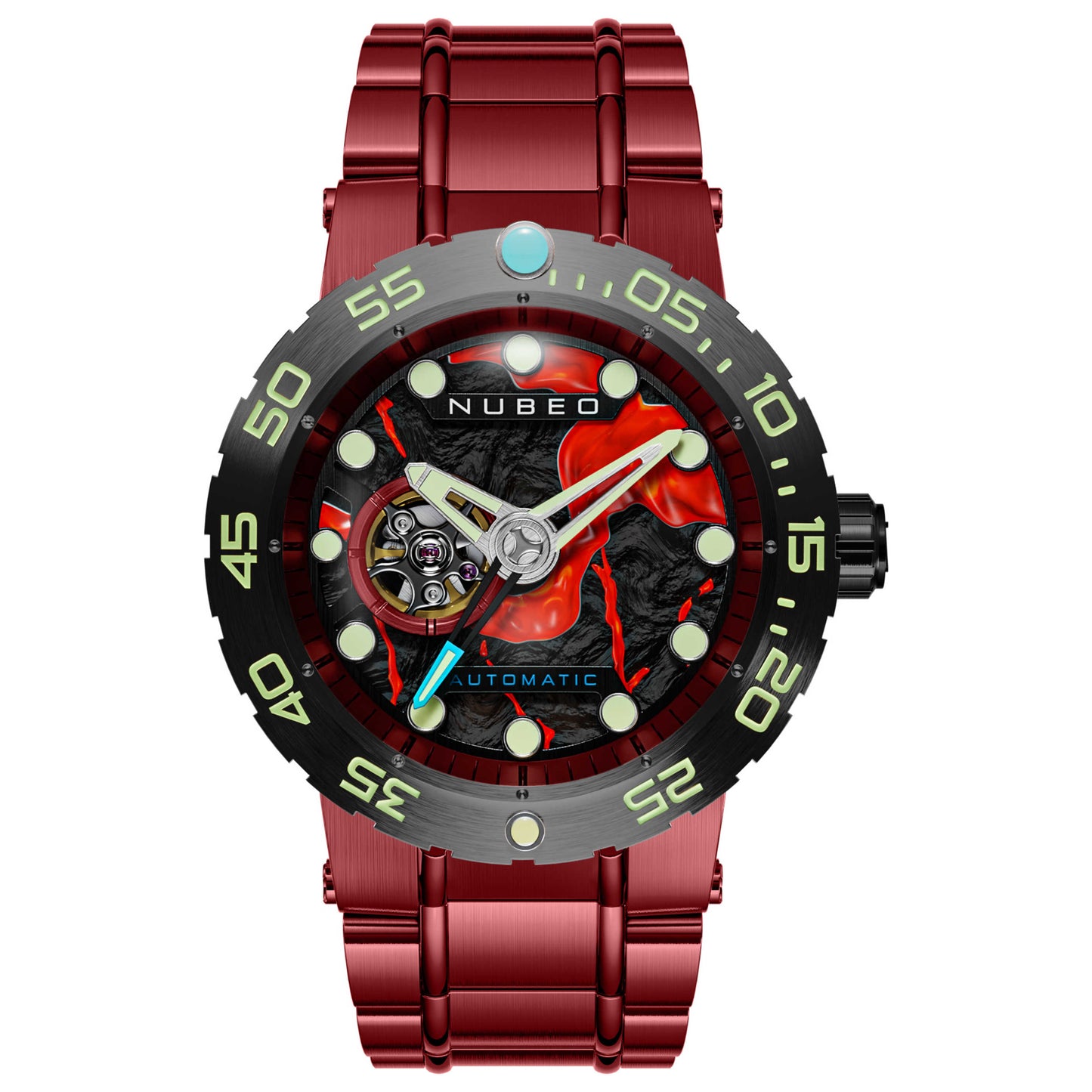 Front view of Nubeo Opportunity Men's Automatic Watch NB-6086-44