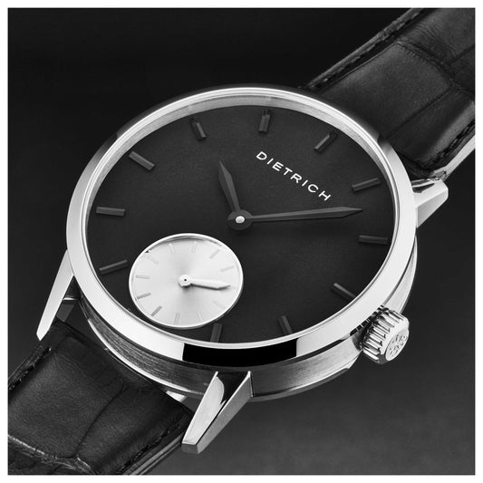 Dietrich Night Men's Manual-Wind Watch NB BLK - Image #2