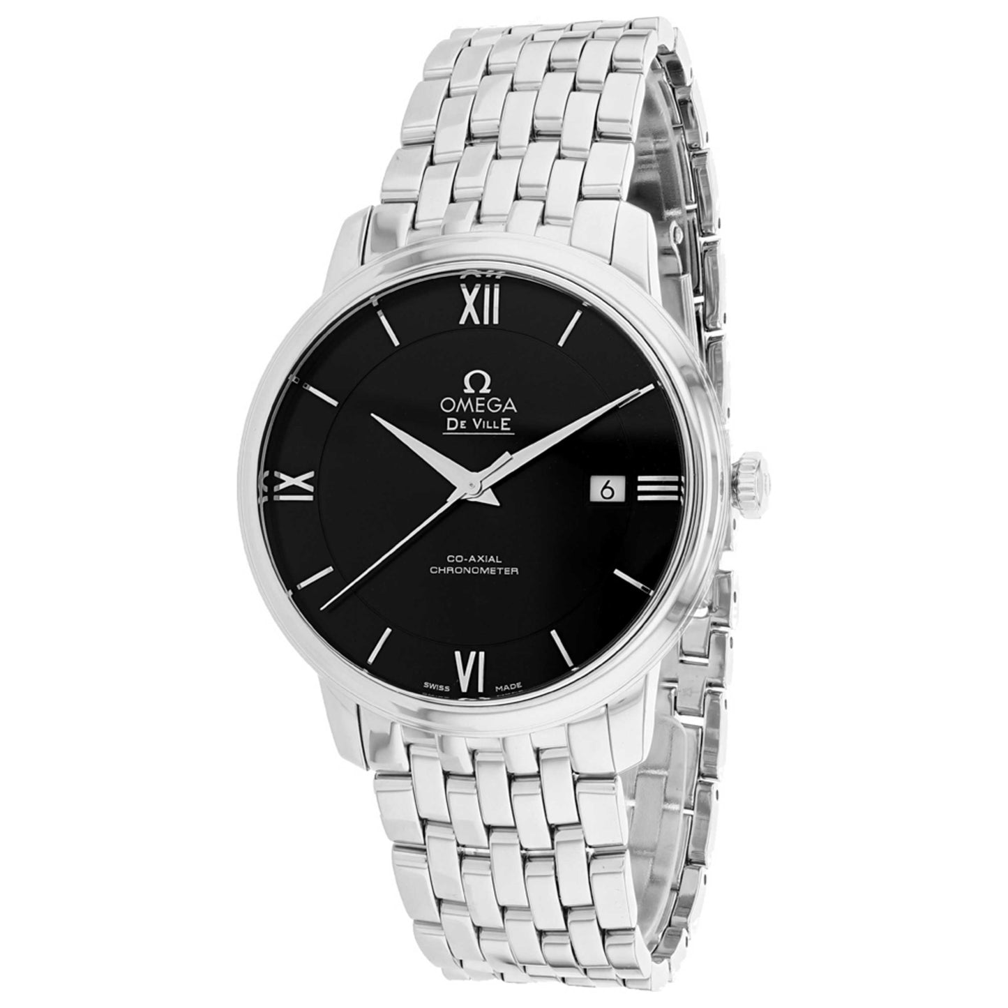 Front view of Omega De Ville Prestige Men's Automatic Watch O42410402001001