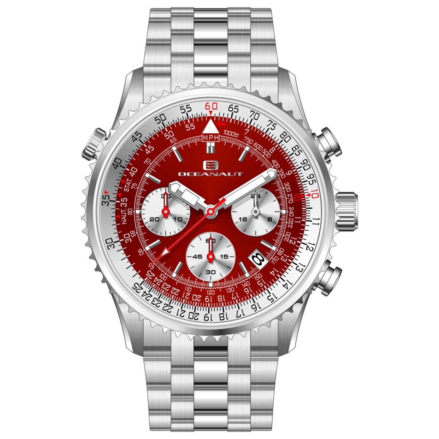 Front view of Oceanaut Flight Men's Quartz Watch OC0124