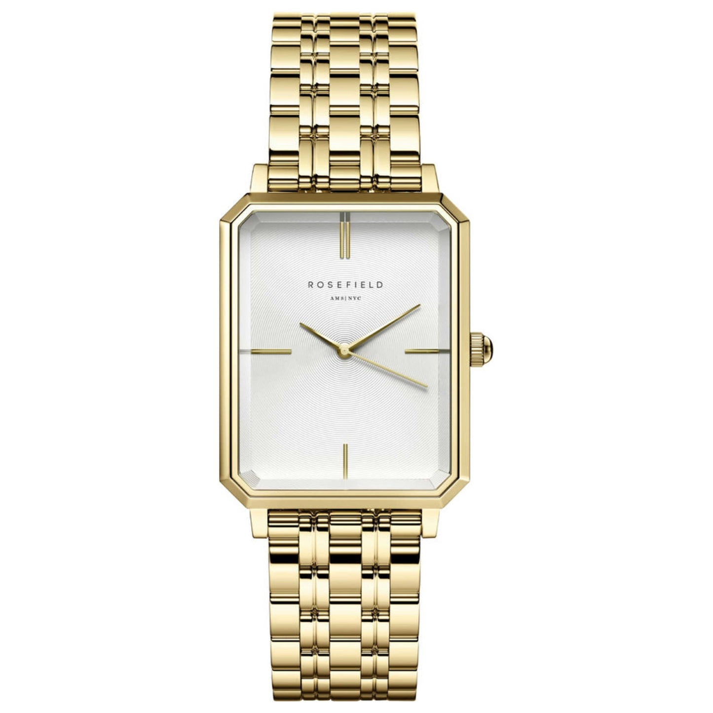 Front view of Rosefield Octagon Women's Quartz Watch OCWSG-O40