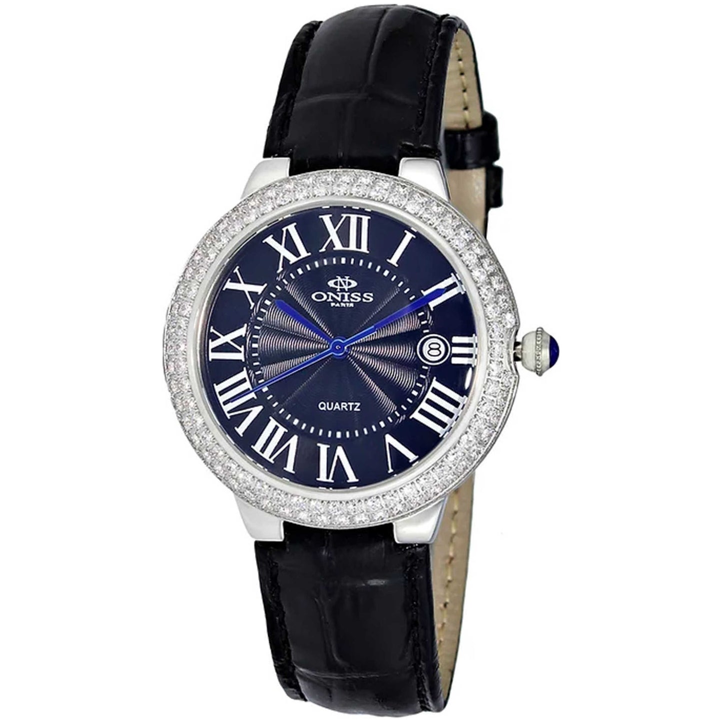 Front view of Oniss Women's Quartz Watch ON3322-LBK