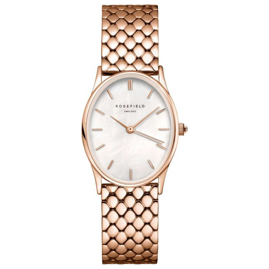 Front view of Rosefield Oval Women's Quartz Watch OWGSR-OV02