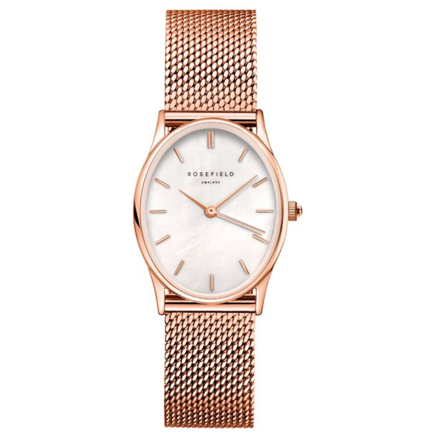Front view of Rosefield Oval Women's Quartz Watch OWRMR-OV12