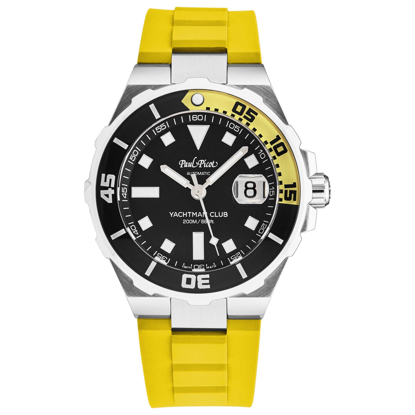 Front view of Paul Picot YachtmanClub Men's Automatic Watch P1251NJSG3614CM