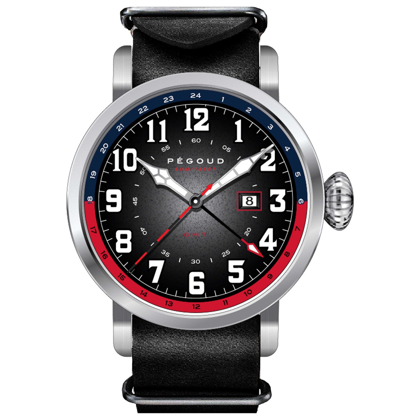 Front view of Pegoud Premiere Men's Quartz Watch PG-9005-03