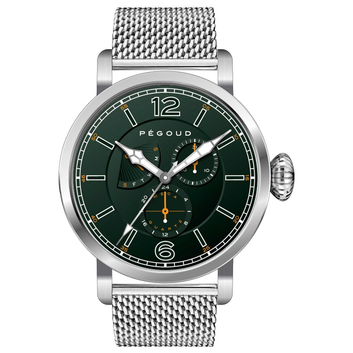 Front view of Pegoud Premiere Men's Quartz Watch PG-9006-22