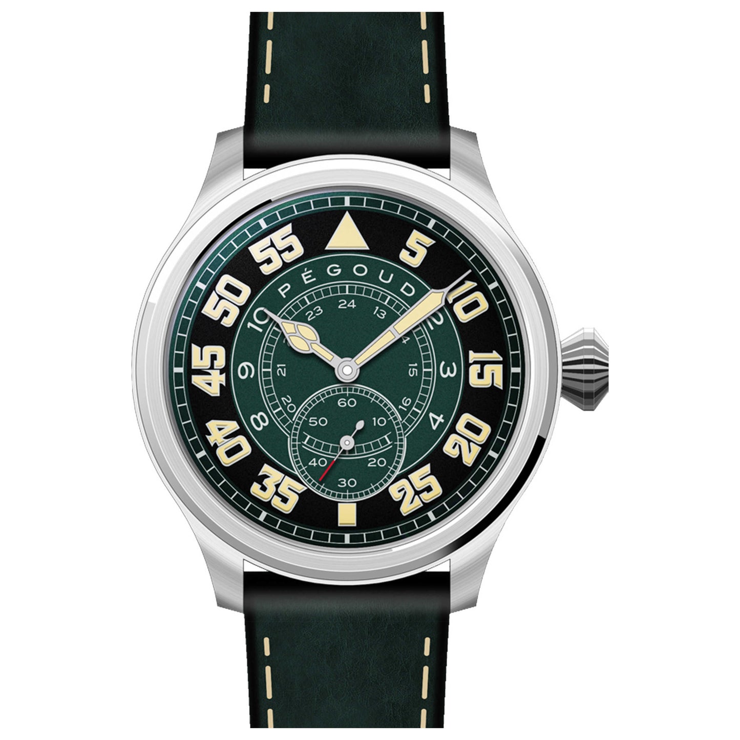 Front view of Pegoud Bravoure Men's Automatic Watch PG-9010-03