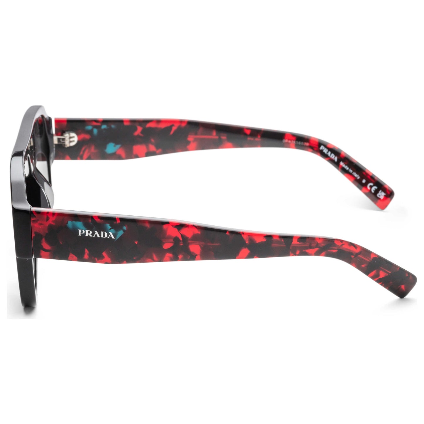 Left view of Prada Fashion Men's Sunglasses PR22YSF-1AB5S0