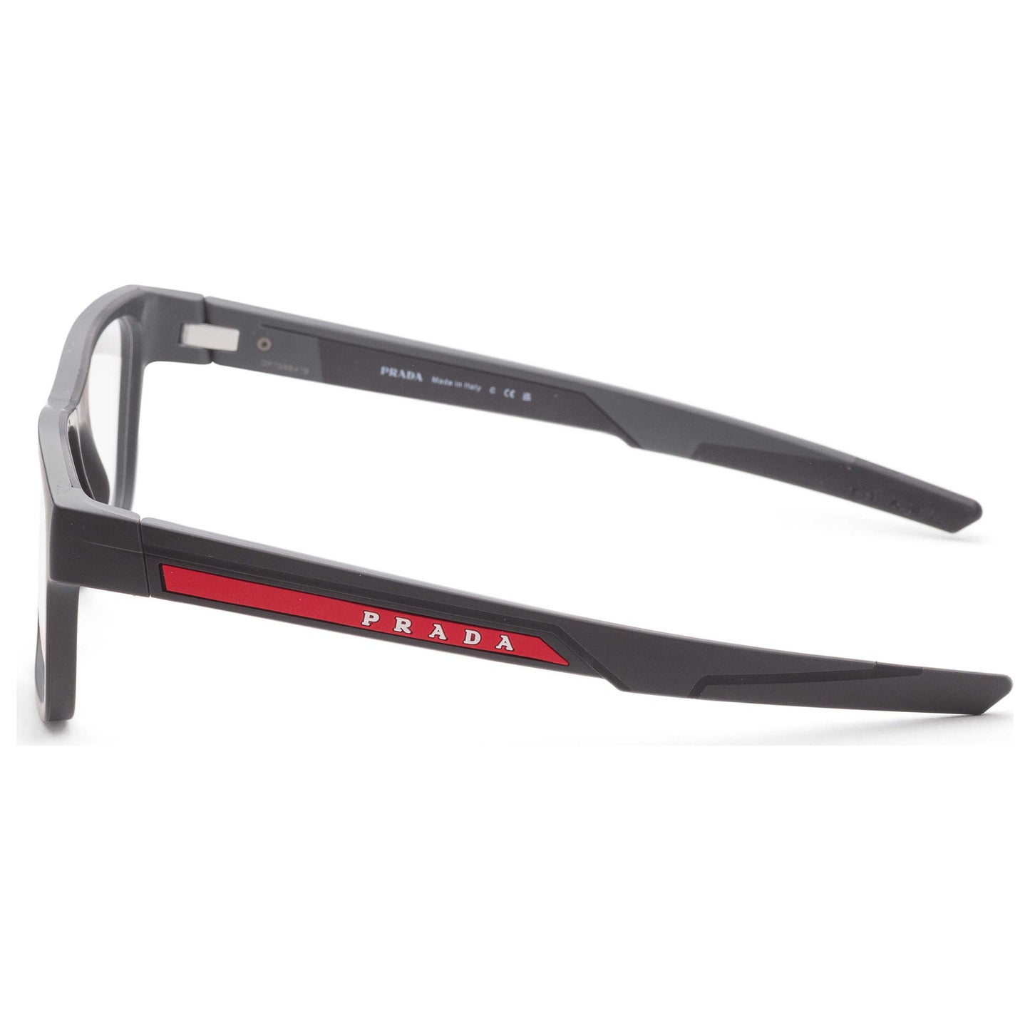 Left view of Prada Linea Rossa Men's Opticals PS-02PV-11C1O1