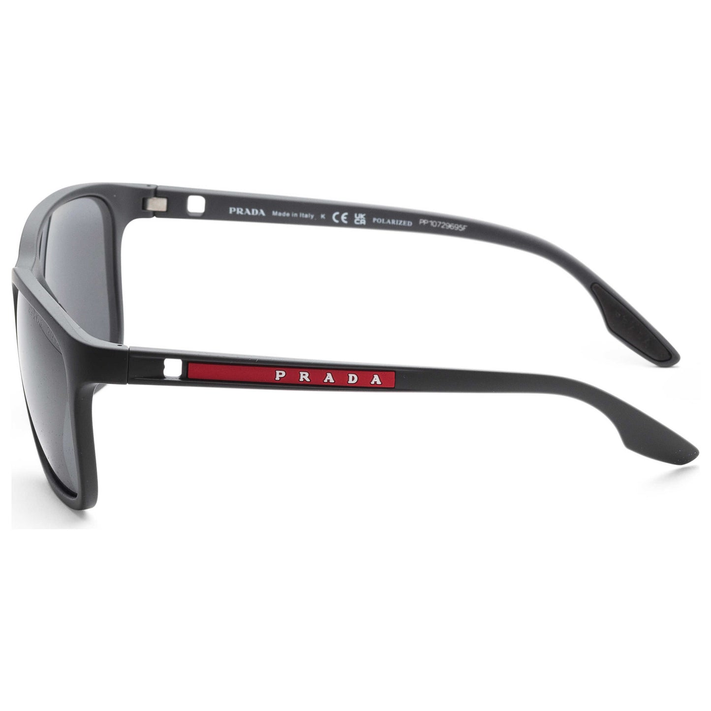 Left view of Prada Linea Rossa Men's Sunglasses PS-02WS-UFK07H