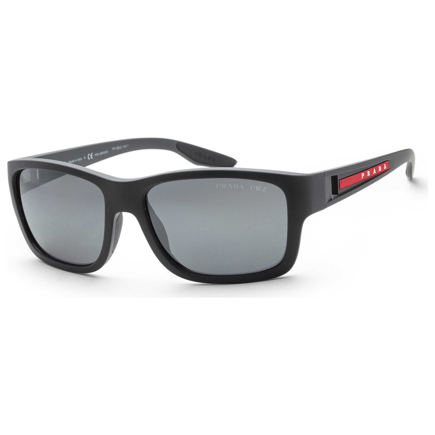 Front view of Prada Linea Rossa Men's Sunglasses PS01WS-UFK07H-59