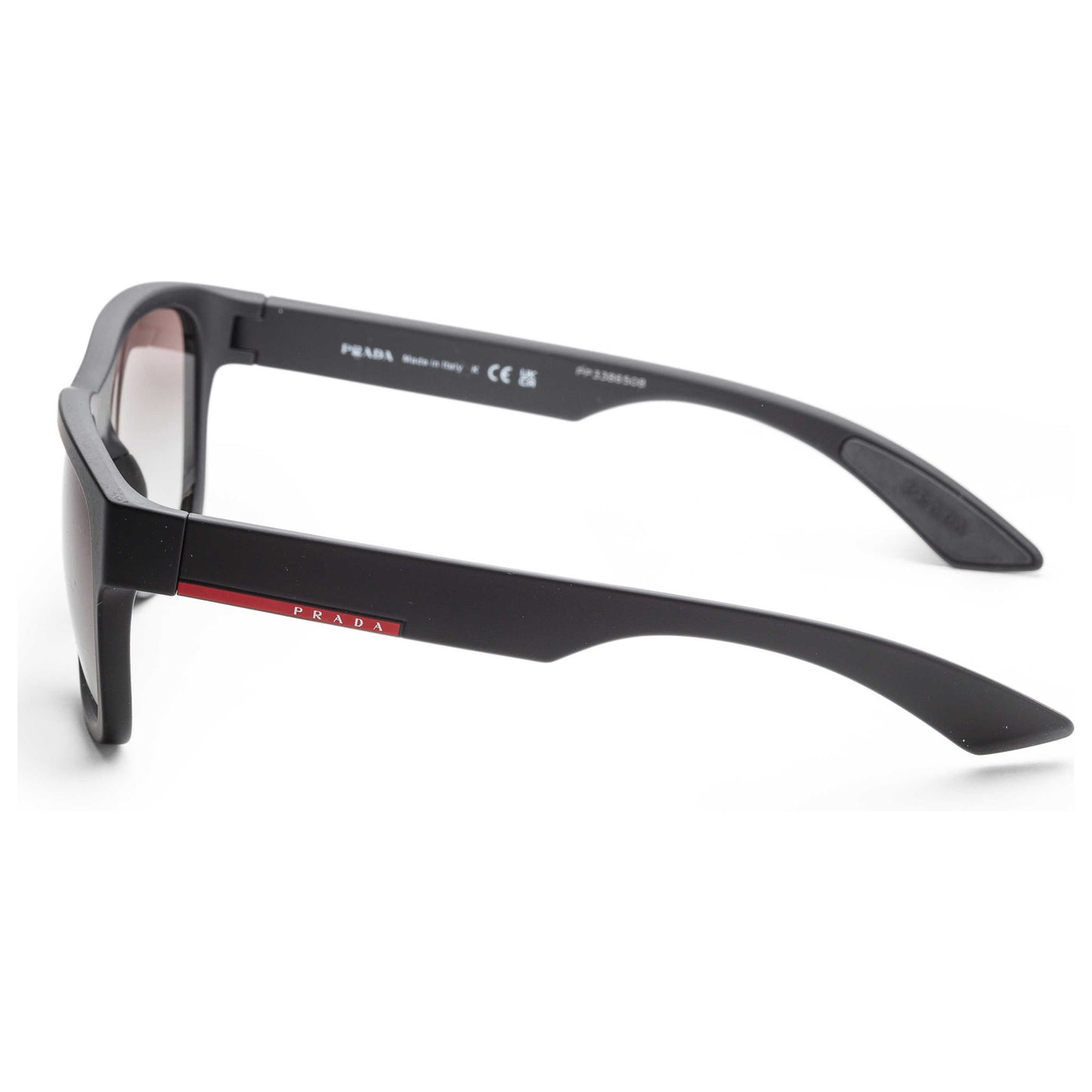 Left view of Prada Linea Rossa Men's Sunglasses PS03QS-DG00A7-57