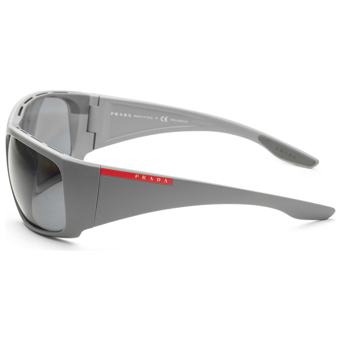 Left view of Prada Linea Rossa Men's Sunglasses PS04VS-NAR5Z166