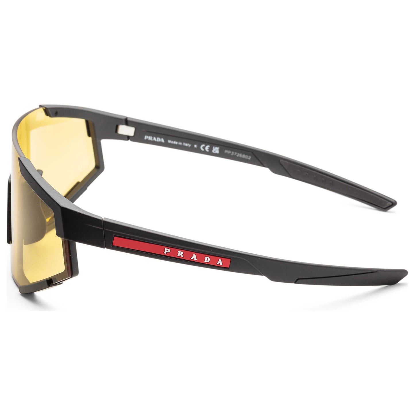 Left view of Prada Linea Rossa Men's Sunglasses PS04WS-DG004Q-0