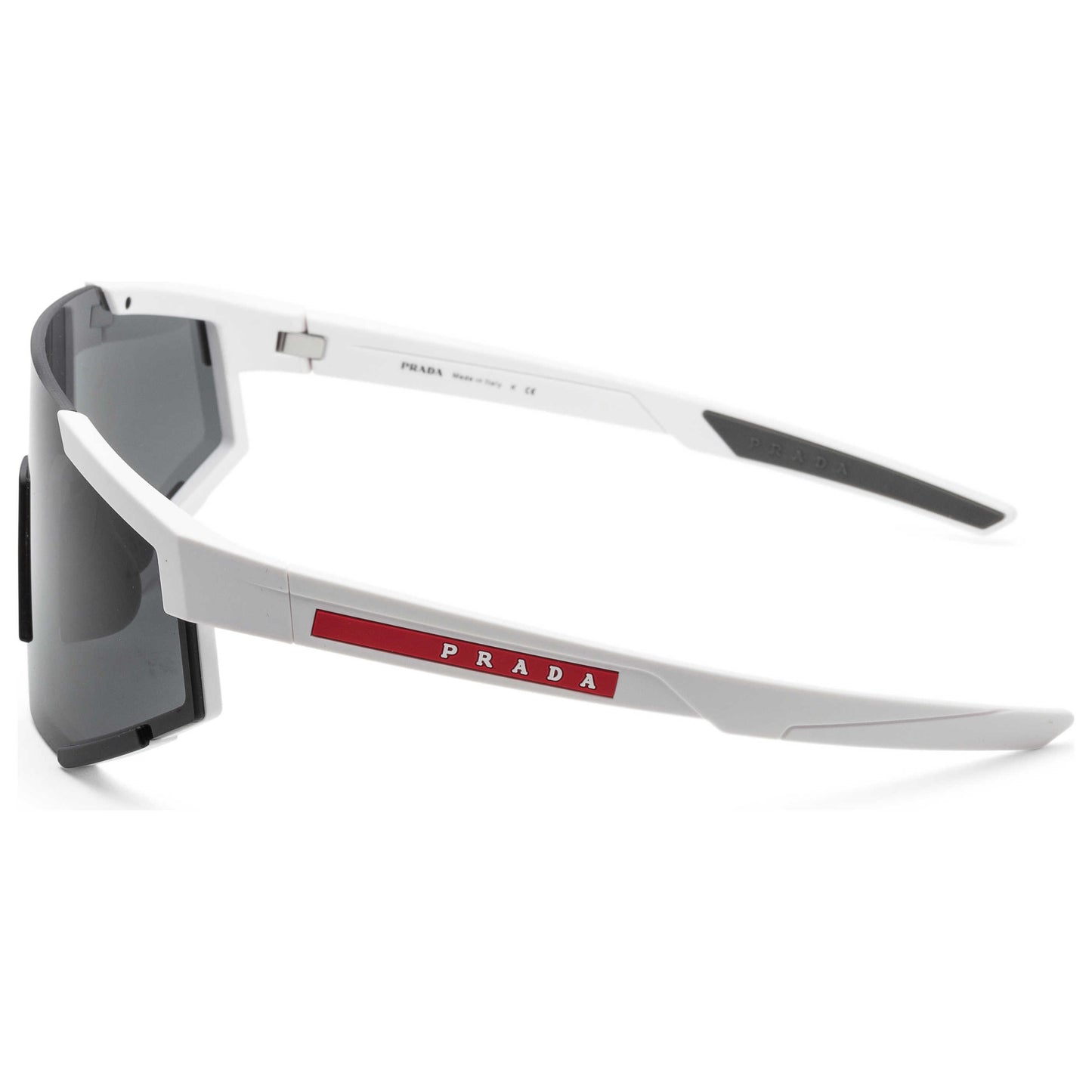 Left view of Prada Linea Rossa Men's Sunglasses PS04WS-TWK06F-0