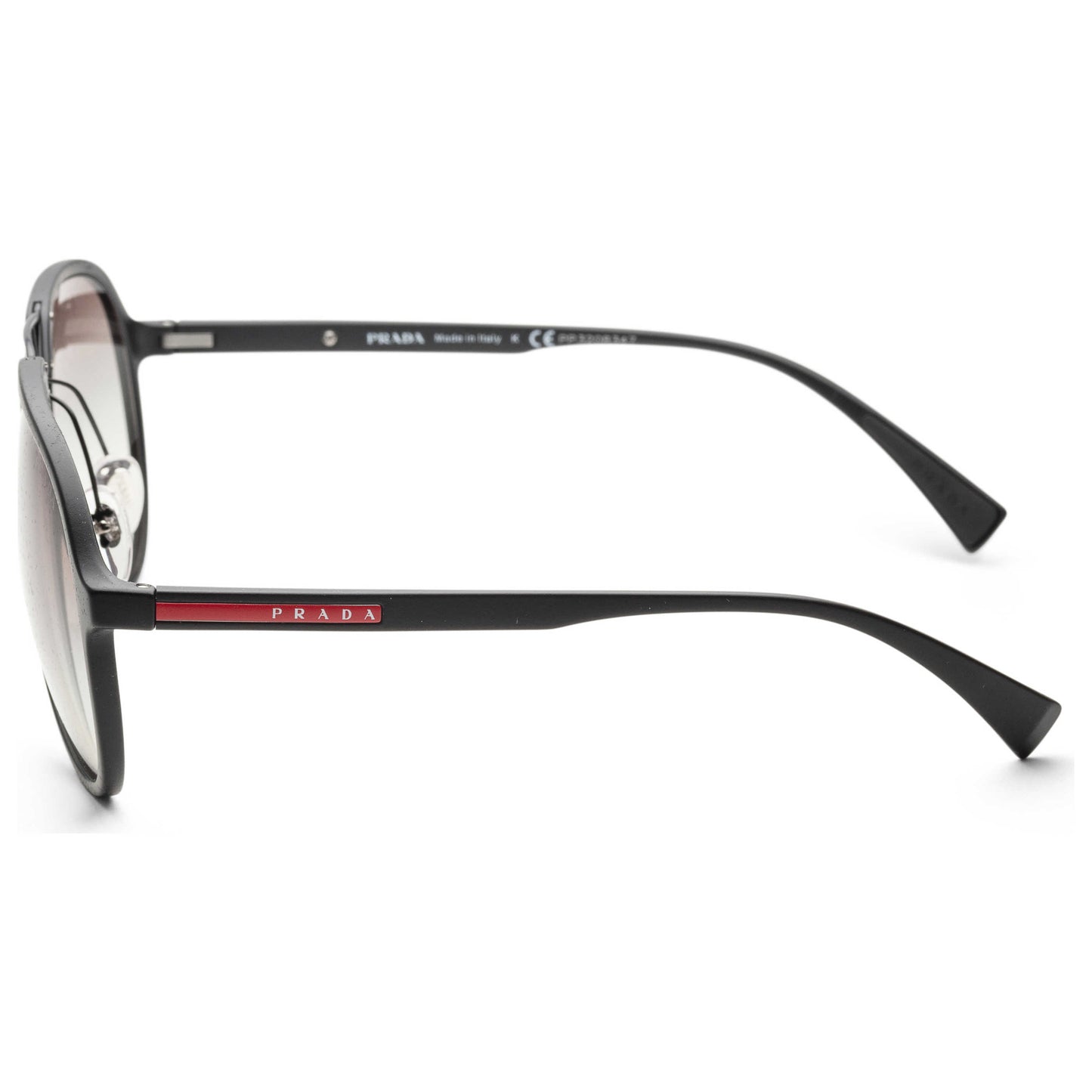 Left view of Prada Linea Rossa Men's Sunglasses PS05RS-DG00A758