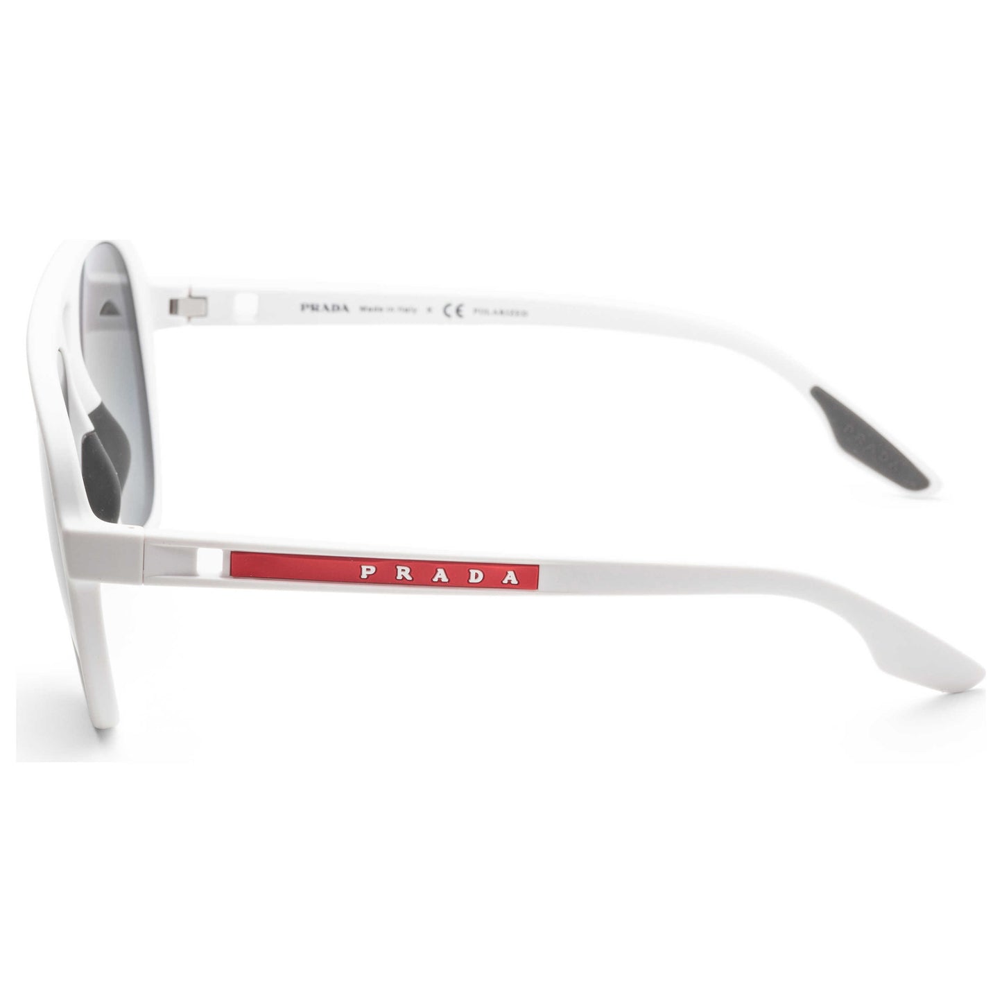 Left view of Prada Linea Rossa Men's Sunglasses PS06WS-TWK02G