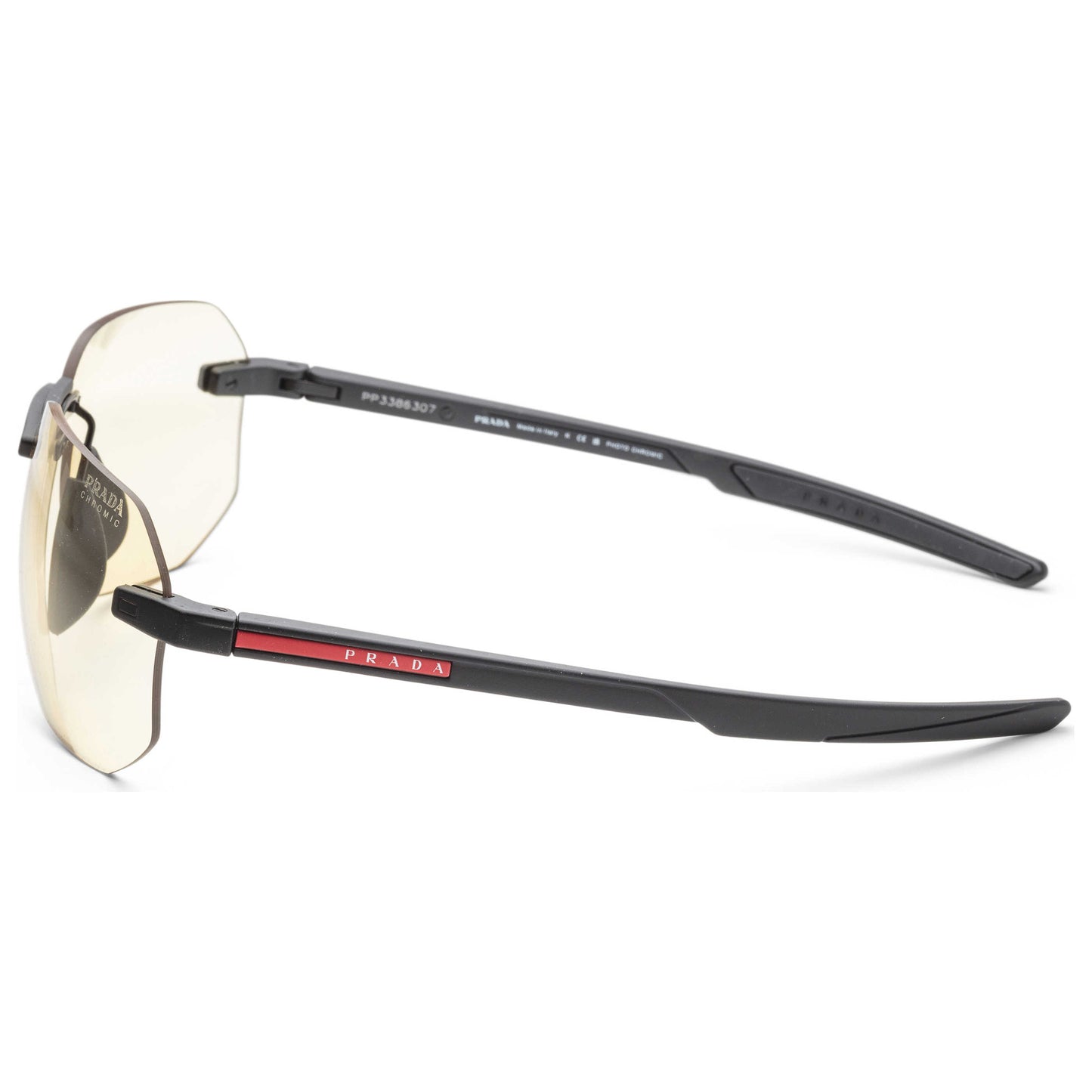 Left view of Prada Linea Rossa Men's Sunglasses PS09WS-DG002S