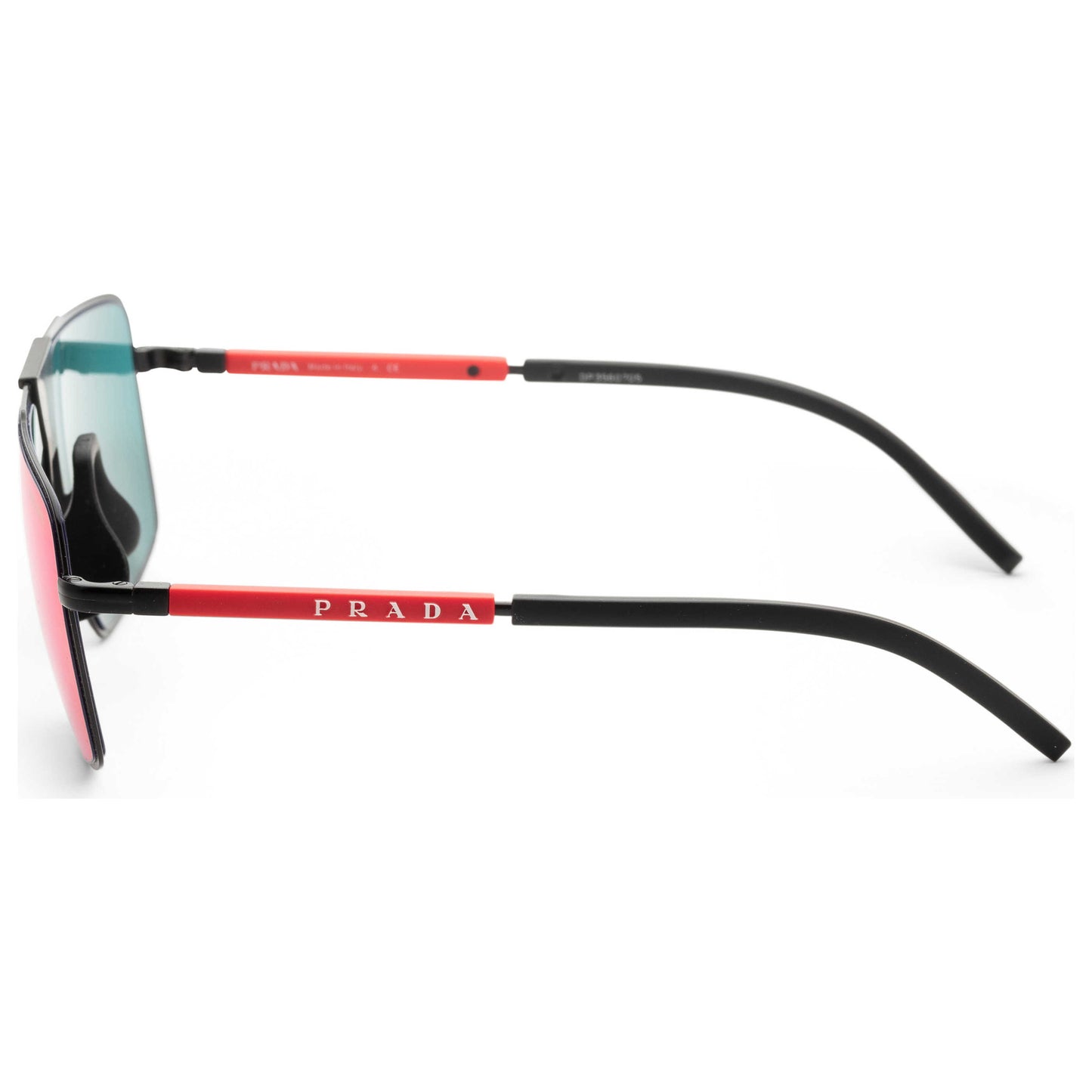 Left view of Prada Linea Rossa Men's Sunglasses PS52XS-1BO01M-59