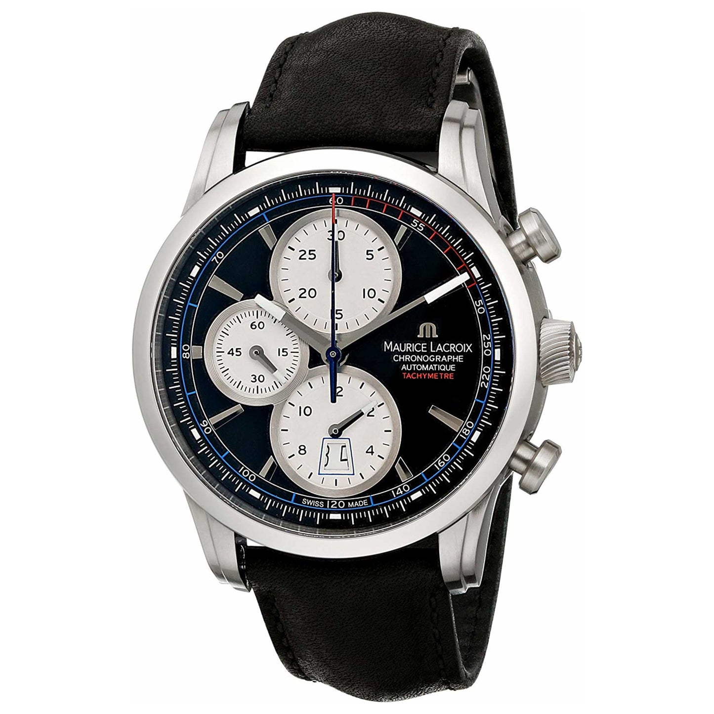 Front view of Maurice Lacroix Pontos Men's Automatic Watch PT6288-SS001-330-2