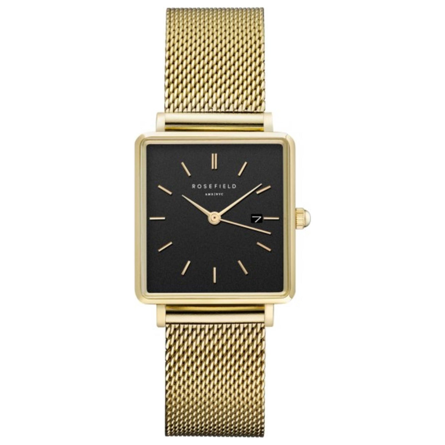 Front view of Rosefield Boxy Women's Quartz Watch QBMG-Q06