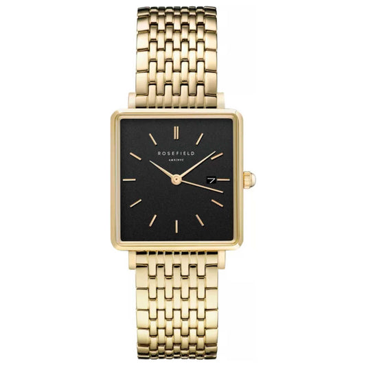 Front view of Rosefield Boxy Women's Quartz Watch QBSG-Q017