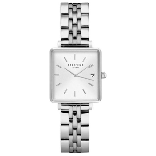 Front view of Rosefield Boxy Women's Quartz Watch QMWSS-Q020