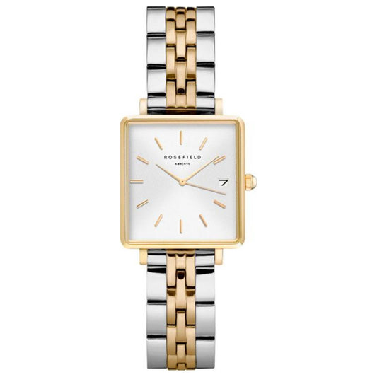 Front view of Rosefield Boxy Women's Quartz Watch QMWSSG-Q023