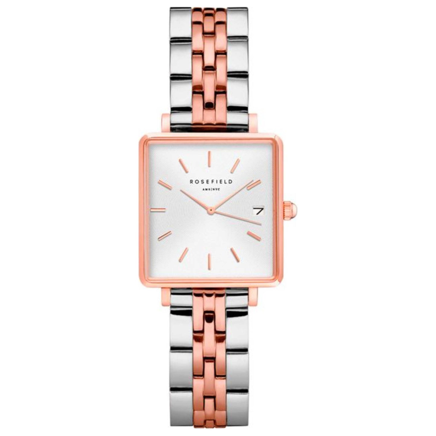 Front view of Rosefield Boxy Women's Quartz Watch QMWSSR-Q024