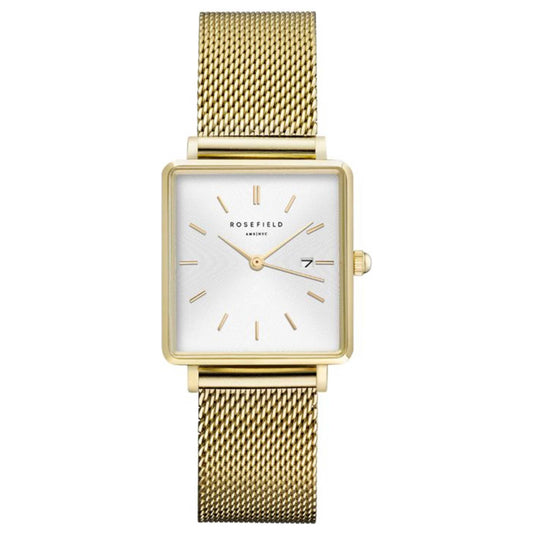 Front view of Rosefield Boxy Women's Quartz Watch QWSG-Q03